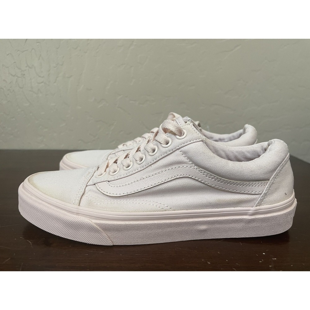 Vans Womens Old Skool 721278 Lace Up Low Top Pink Skate Shoes Size 8.5